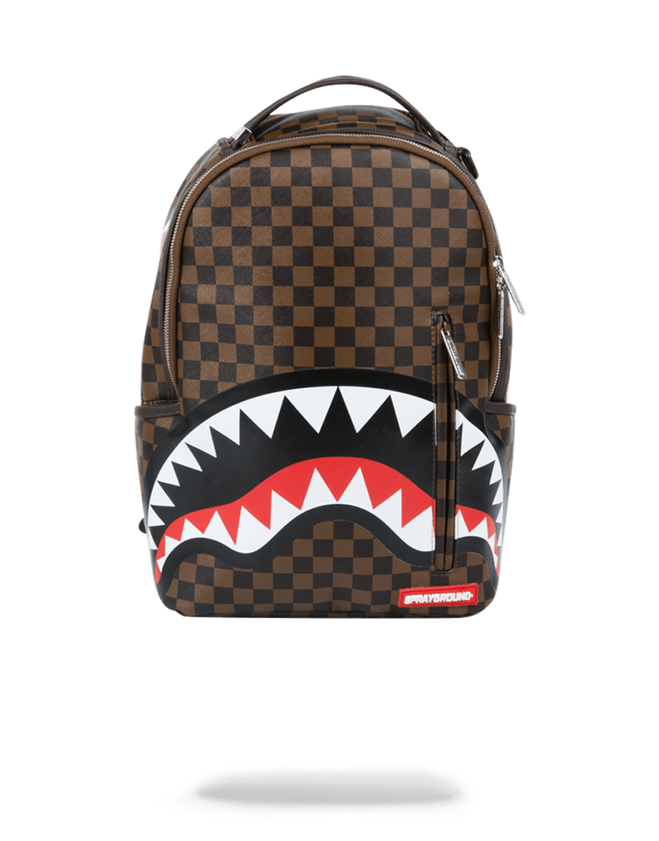 Sprayground Offended Shark Backpack, Brown