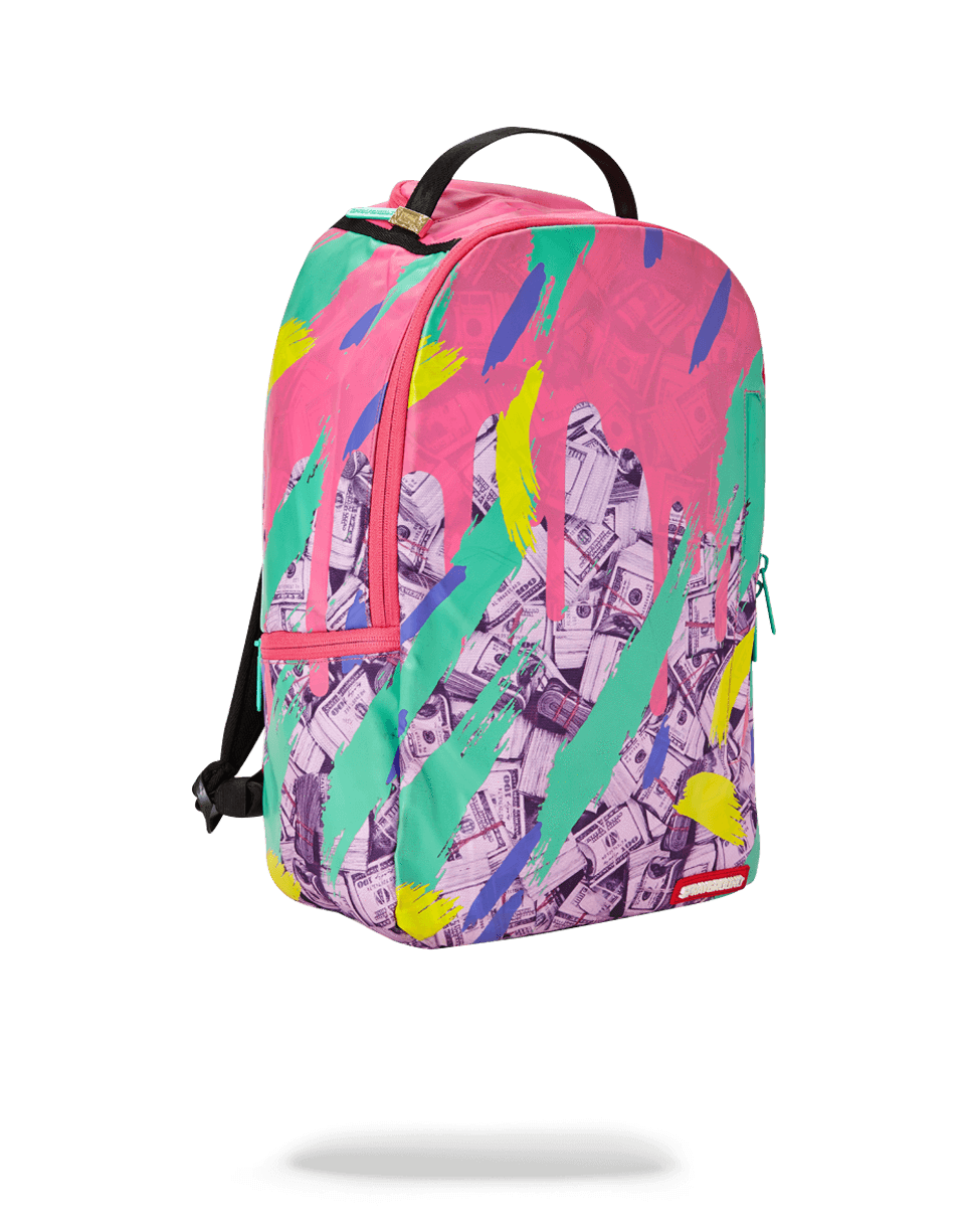 Sprayground Camo Gold Drips Backpack