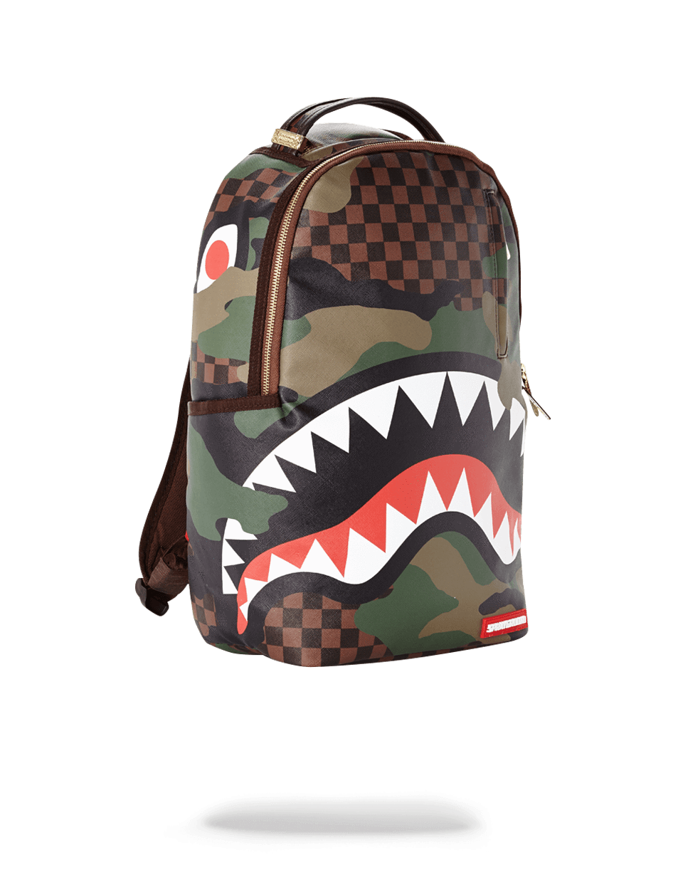 SPRAYGROUND: backpack in vegan leather with thunder sharks print
