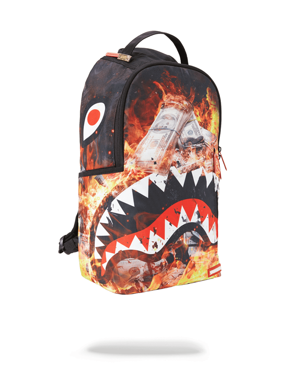 Sprayground Fire Money Shark Backpack – NYCMode