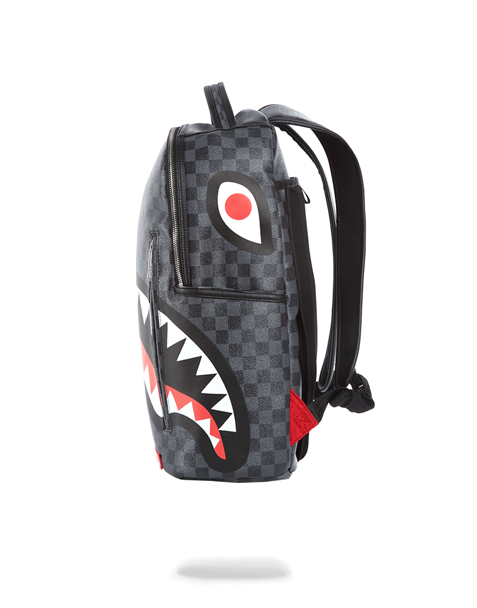 Sprayground Black Multicolor Shark In Paris Backpack Books School