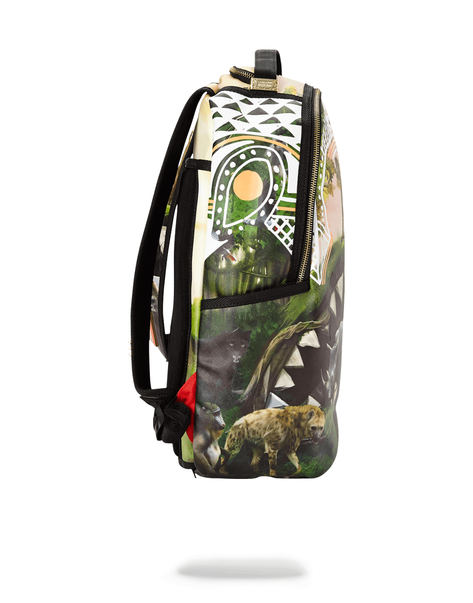 Sprayground backpack in vegan leather with shark mouth