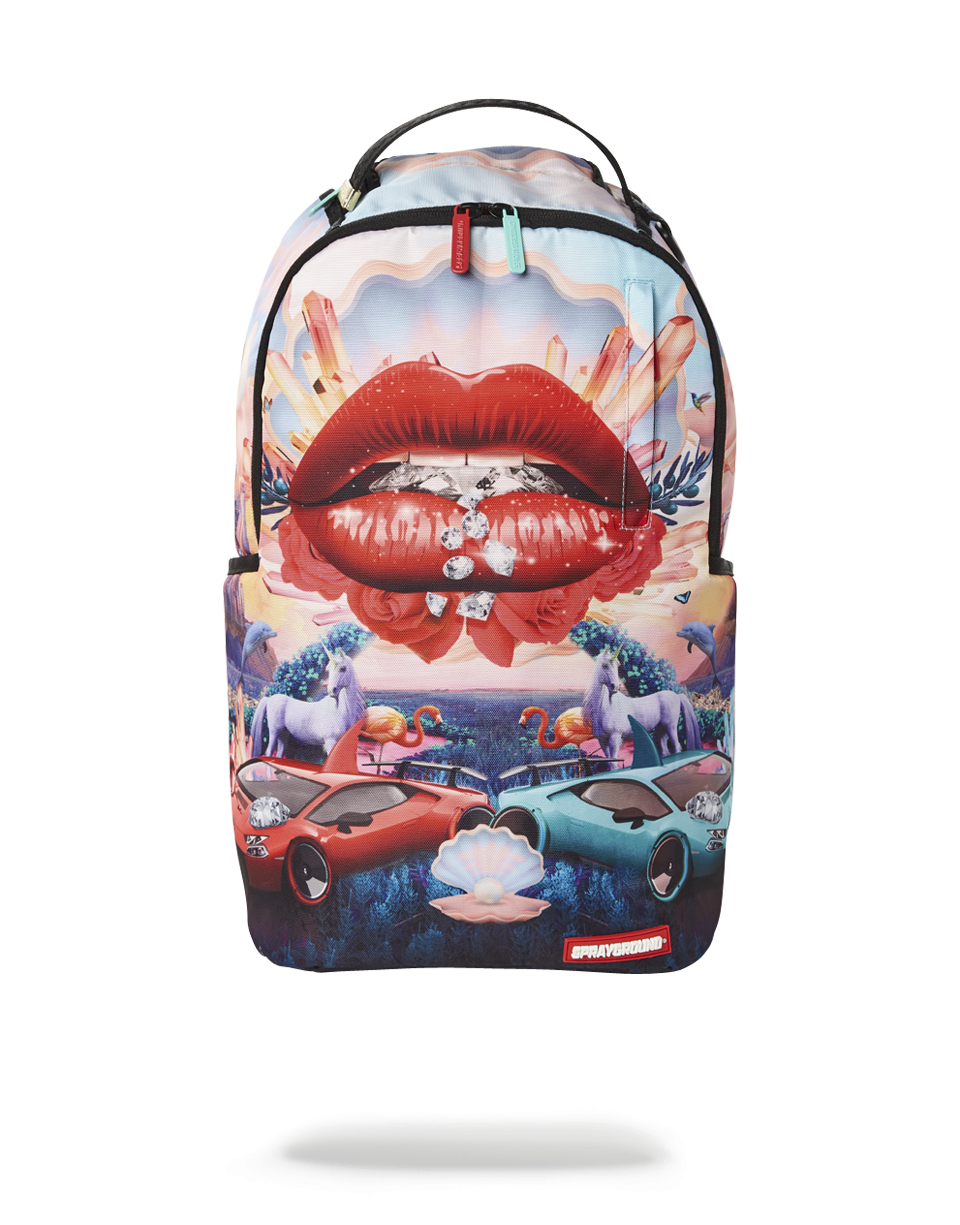 sprayground backpack lips