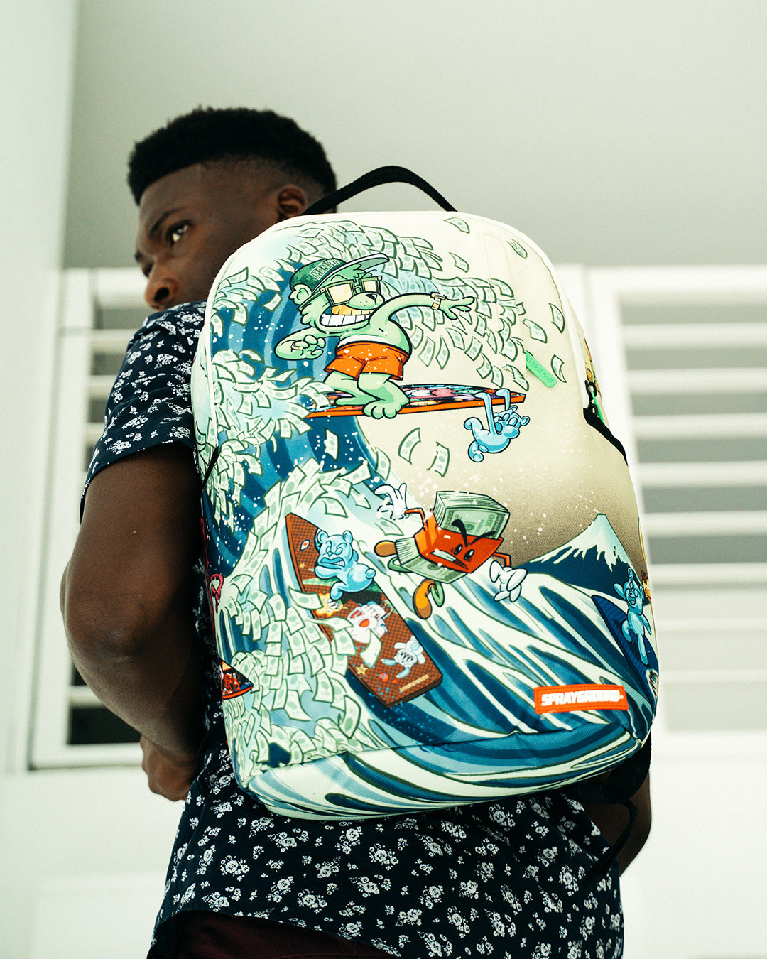 SPRAYGROUND GOLDASTROCURTAIN DLXR BACKPACK