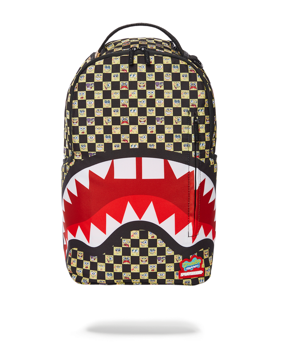 Sprayground Spongebob Bubble Checkered 02 Dlxr Backpack in Blue for Men