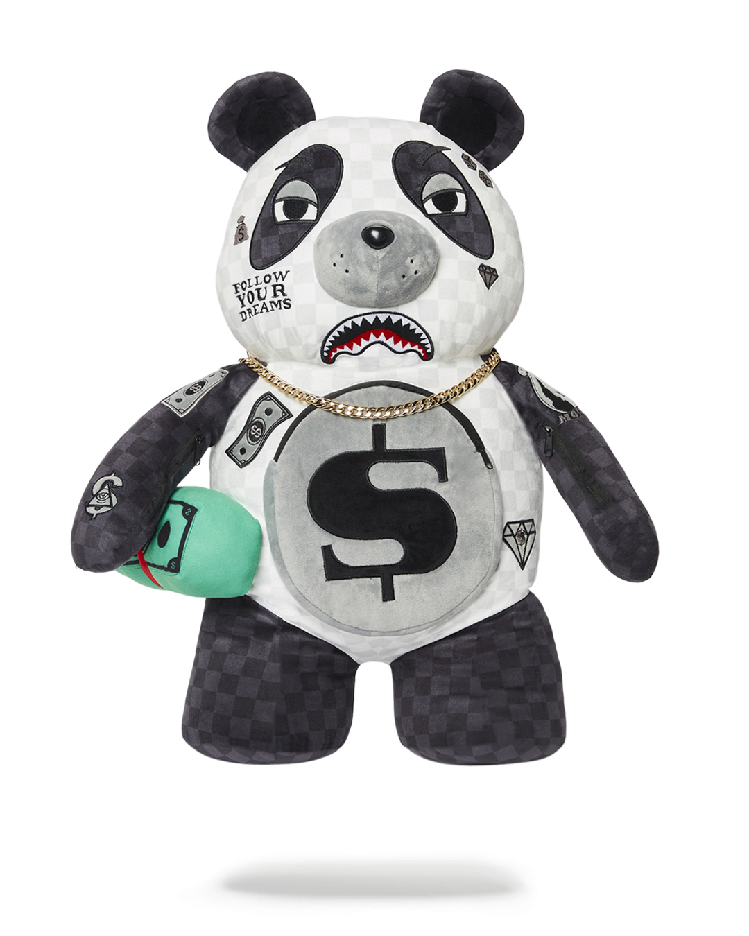 sprayground panda backpack