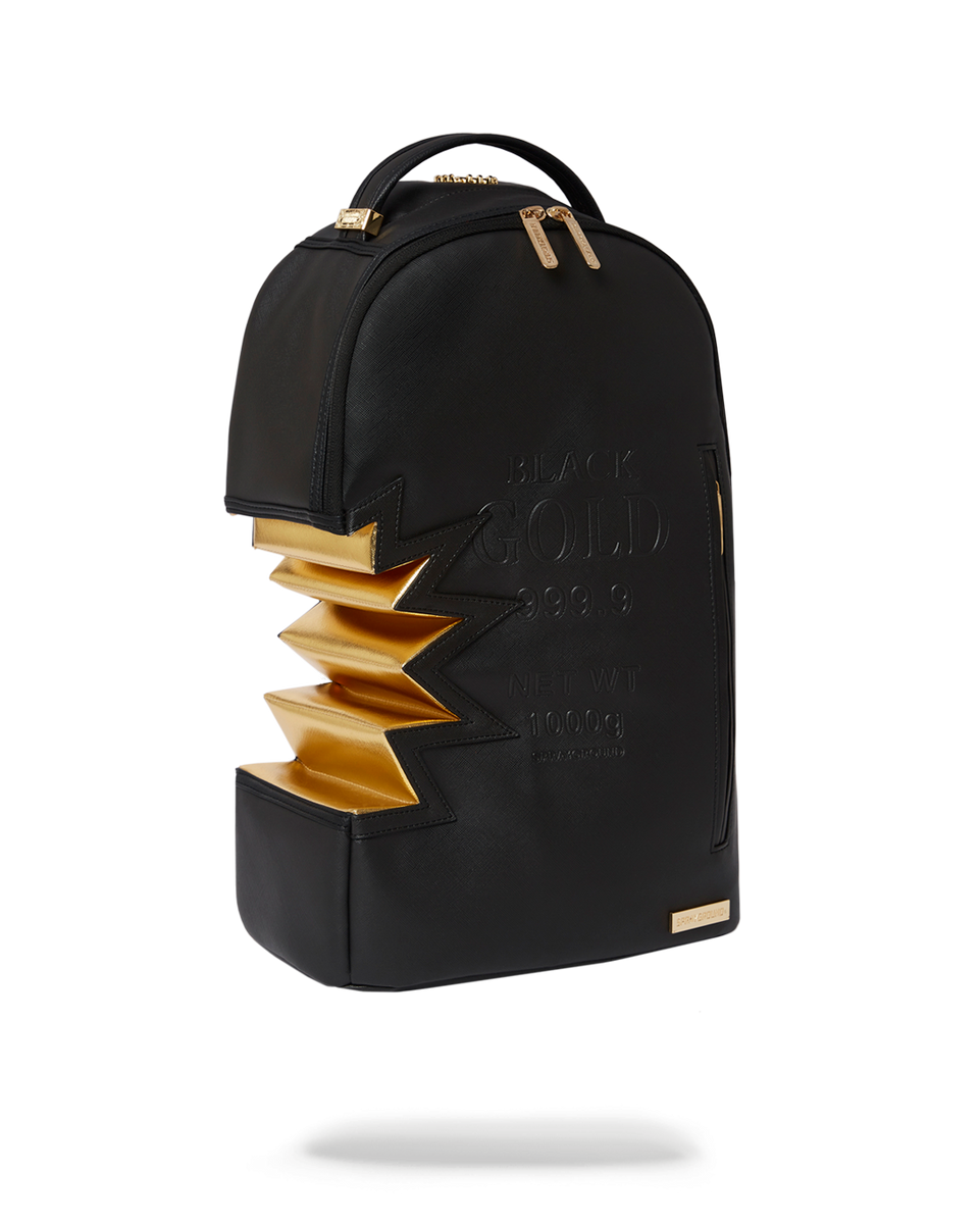 A.i.3 SHARK BITE BLACK GOLD BACKPACK DLXV SPRAYGROUND