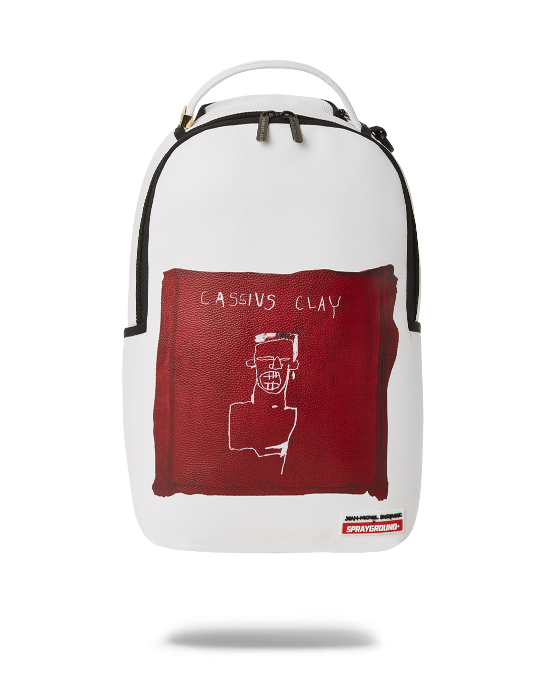 Sprayground Unisex Official Basquiat The Legend 1982 Backpack 910B4163NSZ  White/Red