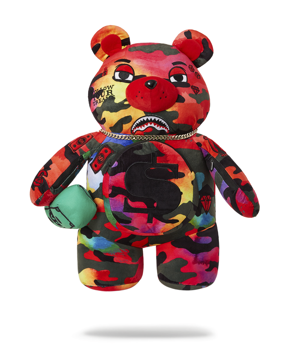 Sprayground Camo Money Bear Backpack (Teddy Bear) – WNS Apparel