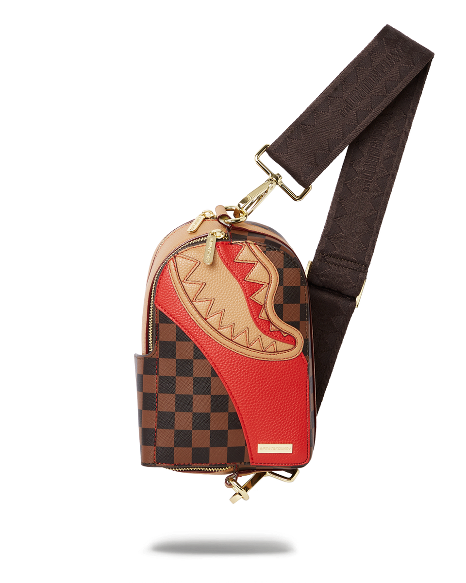 Sprayground Raceway Backpack Crossbody in Red