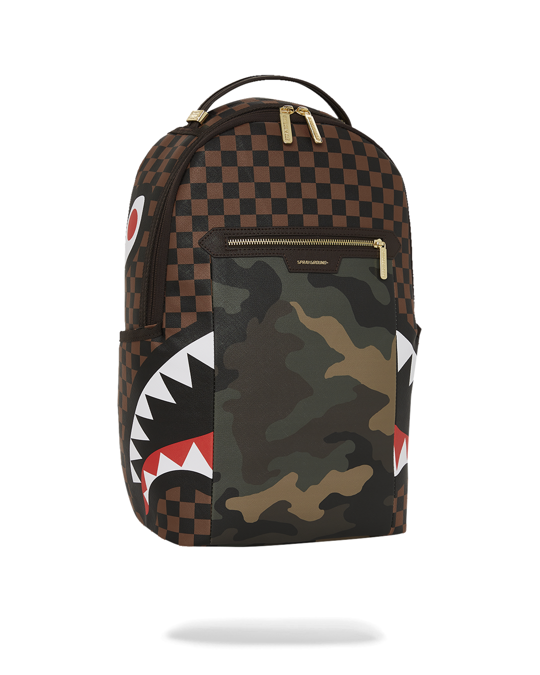 Sprayground Shark Teeth-print Zip-up Backpack in Brown for Men