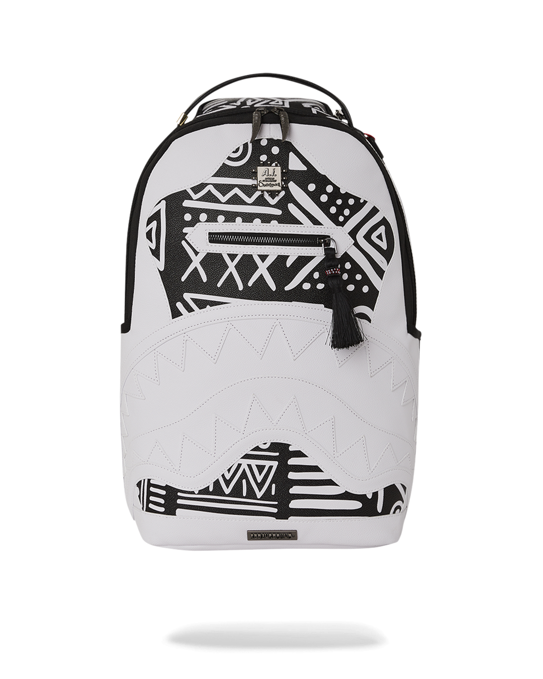 Sprayground black best sale and white backpack