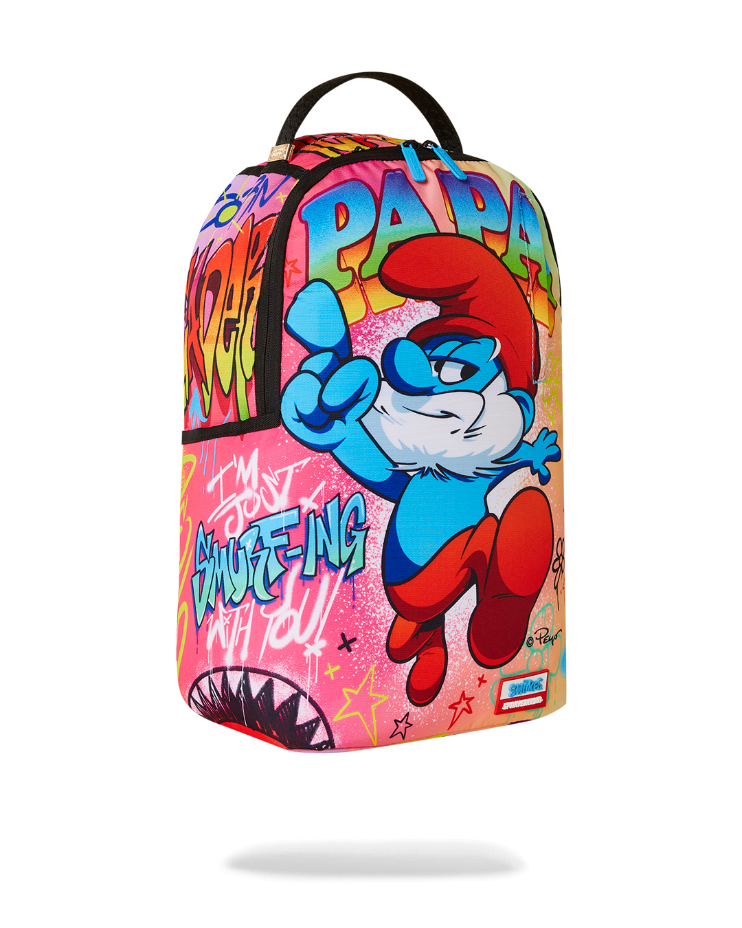 Sprayground, Bags, Sprayground X The Smurfs Papa Smurf On The Run Backpack