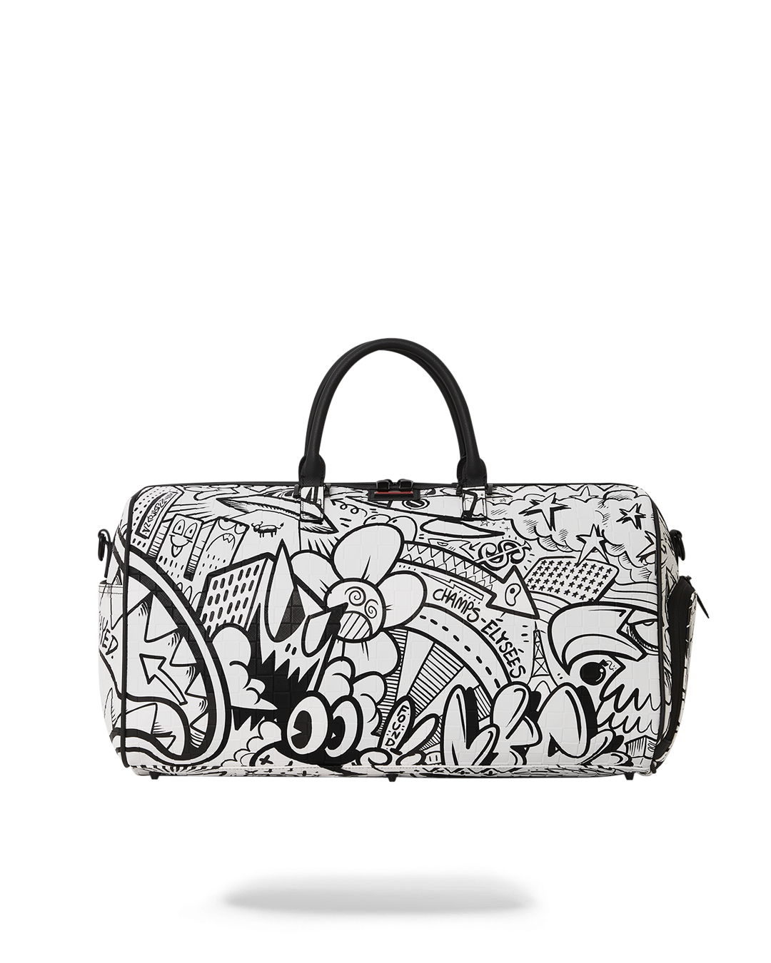 Sprayground Doodle Black & White Duffle Bag