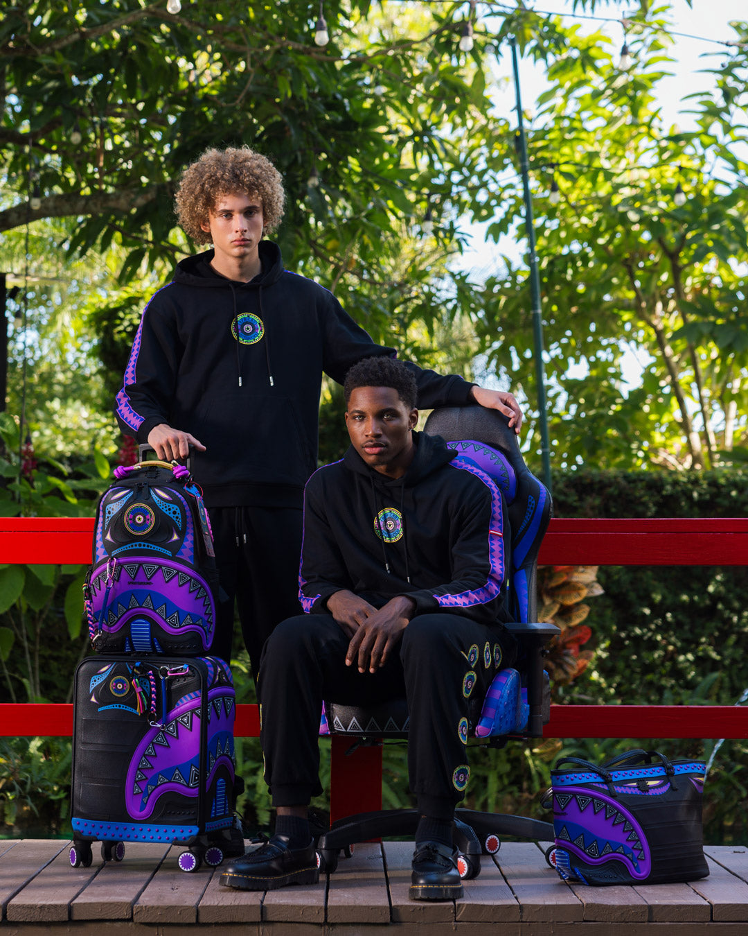 SPRAYGROUND® APPAREL AFRICAN INTELLIGENCE 12 BROOKLYN & BEYOND HOODIE - SANDFLOWER COLLAB