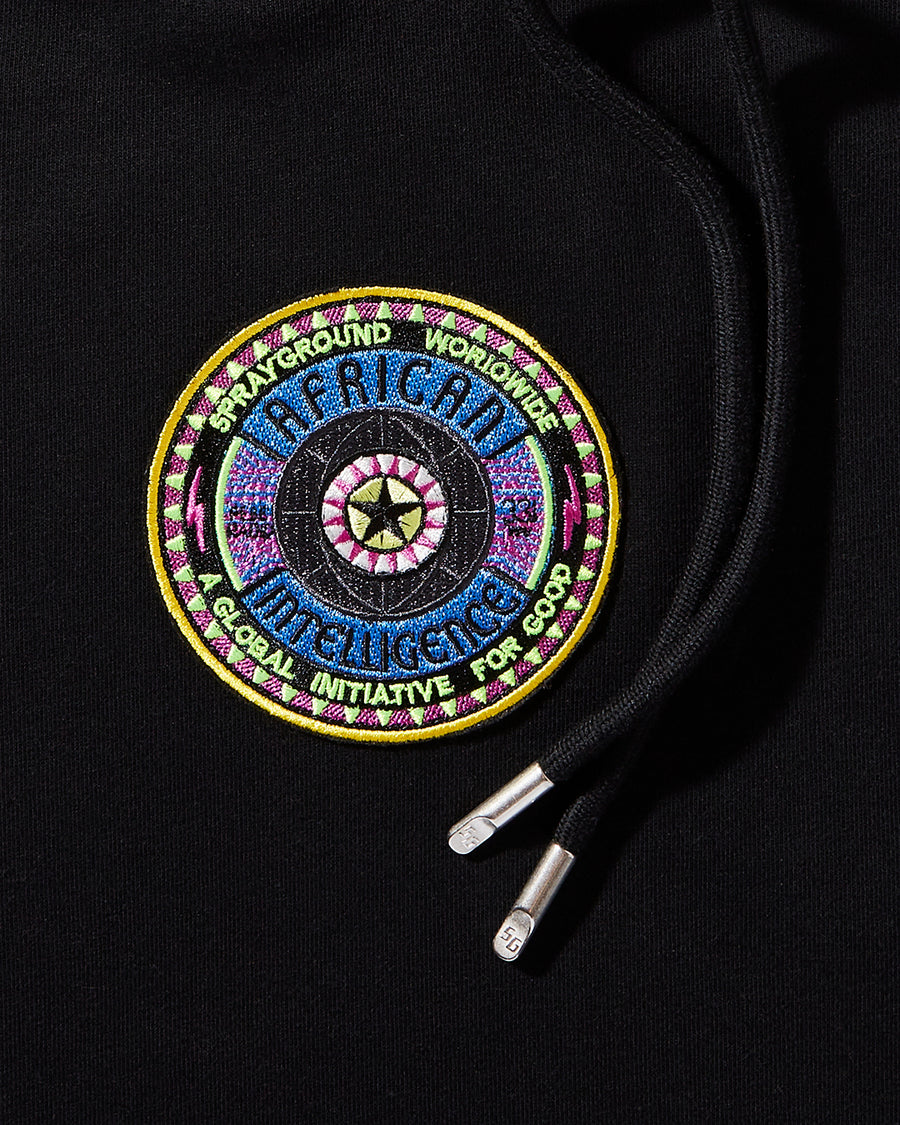 SPRAYGROUND® APPAREL AFRICAN INTELLIGENCE 12 BROOKLYN & BEYOND HOODIE - SANDFLOWER COLLAB