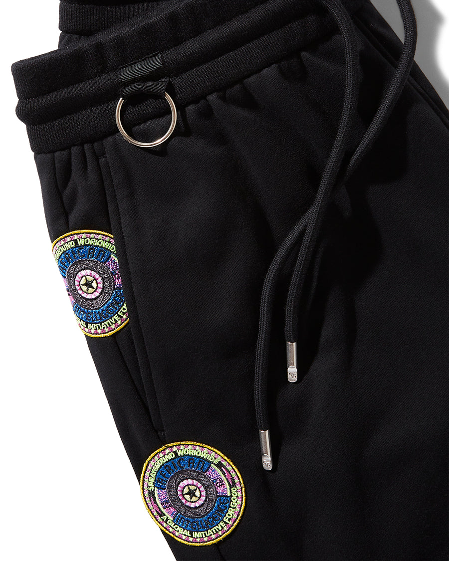 SPRAYGROUND® APPAREL AFRICAN INTELLIGENCE 12 BROOKLYN & BEYOND JOGGER - SANDFLOWER COLLAB