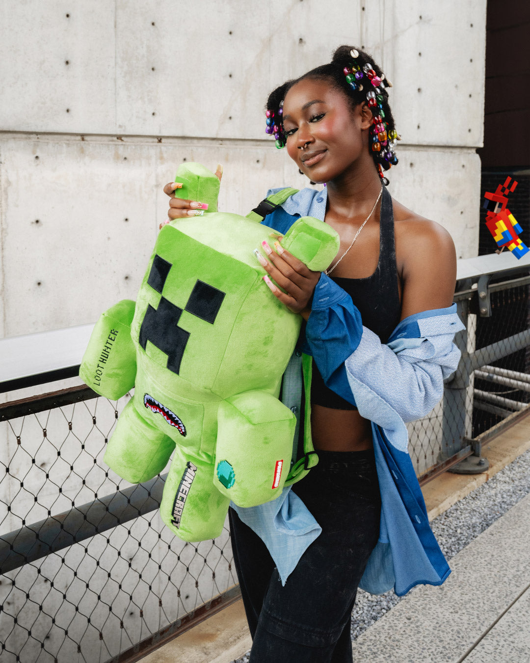 MINECRAFT CREEPER MONEYBEAR BACKPACK