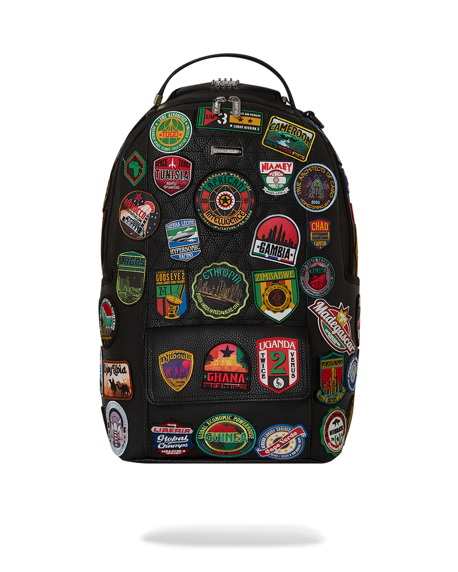 SPRAYGROUND® BACKPACK A.I. THE 54 (PATCHES OF AFRICA) CARGO BACKPACK