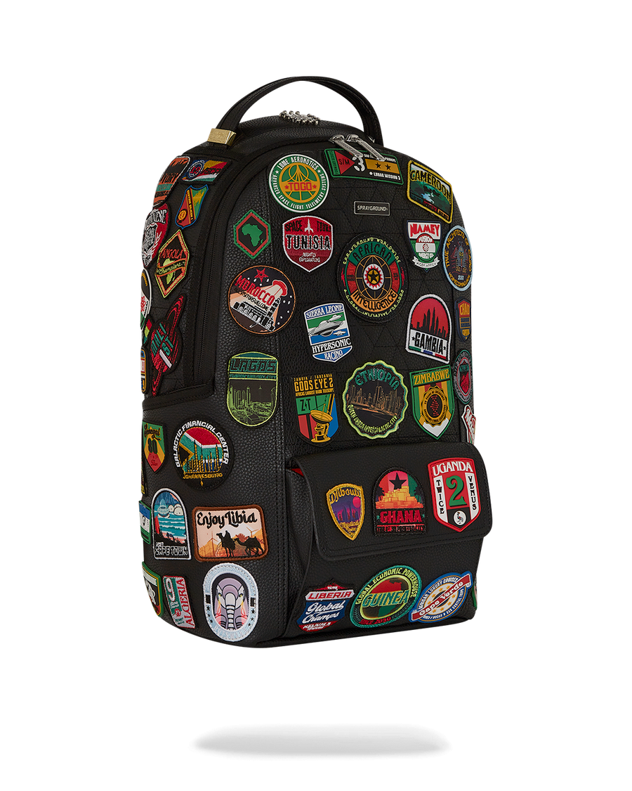 SPRAYGROUND® BACKPACK A.I. THE 54 (PATCHES OF AFRICA) CARGO BACKPACK