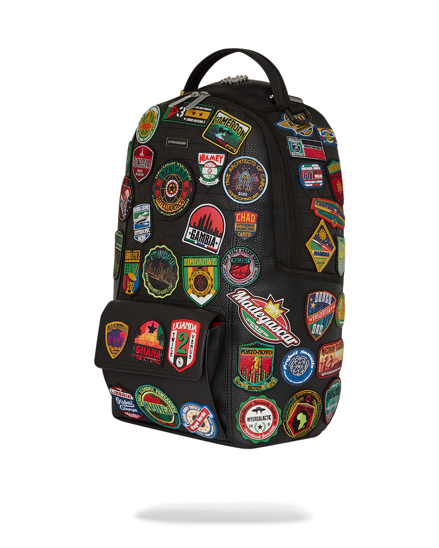 SPRAYGROUND® BACKPACK A.I. THE 54 (PATCHES OF AFRICA) CARGO BACKPACK