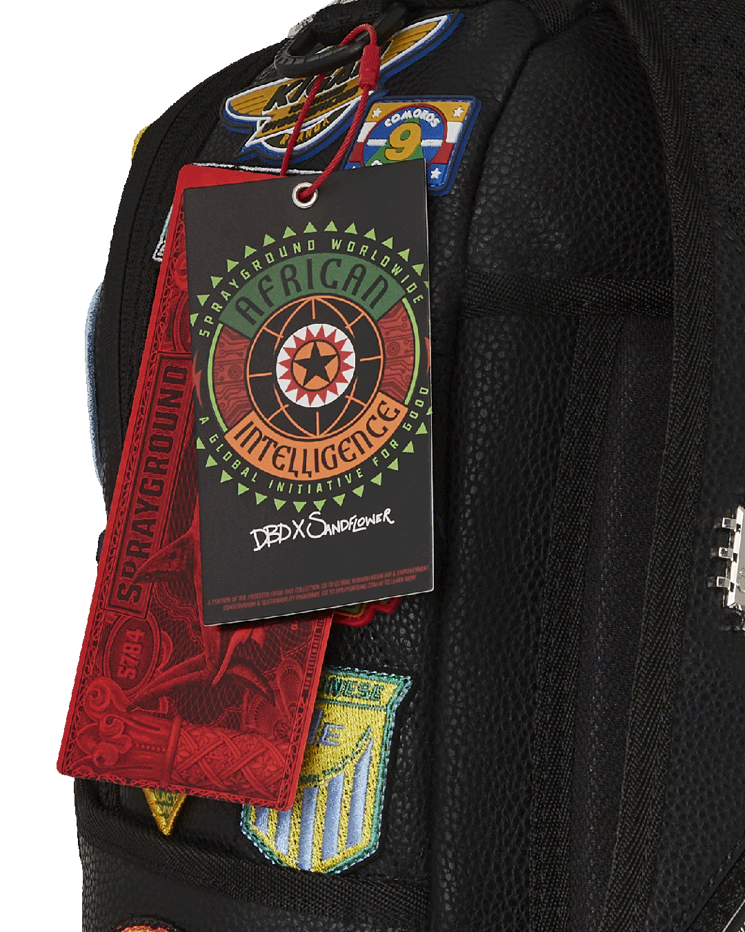 SPRAYGROUND® BACKPACK A.I. THE 54 (PATCHES OF AFRICA) CARGO BACKPACK