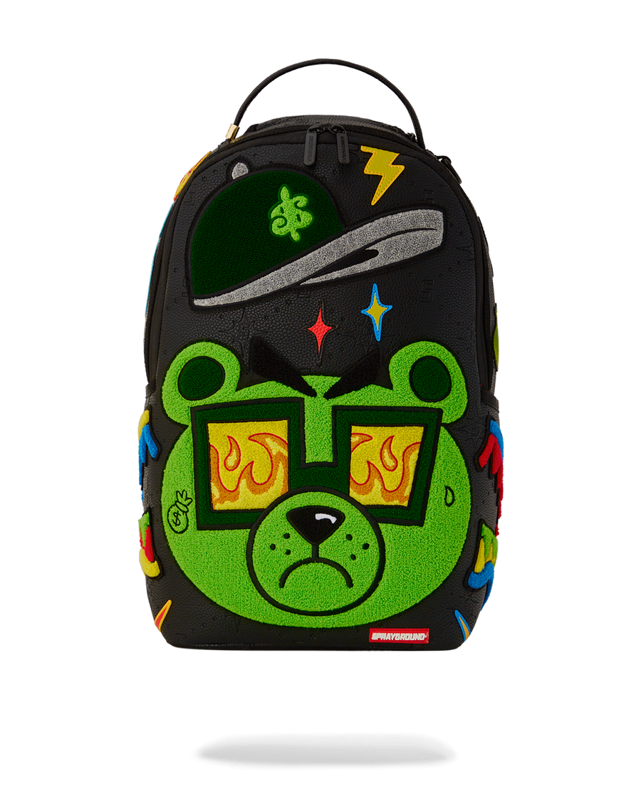 SPRAYGROUND® BACKPACK COLORFUL MONEY BEAR CHENEILLE DLXSV BACKPACK