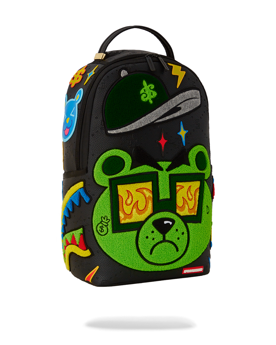 SPRAYGROUND® BACKPACK COLORFUL MONEY BEAR CHENEILLE DLXSV BACKPACK