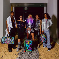 SPRAYGROUND® BACKPACK A.I. PATH TO THE FUTURE III BACKPACK - SANDFLOWER COLLAB (GLOW IN THE DARK)