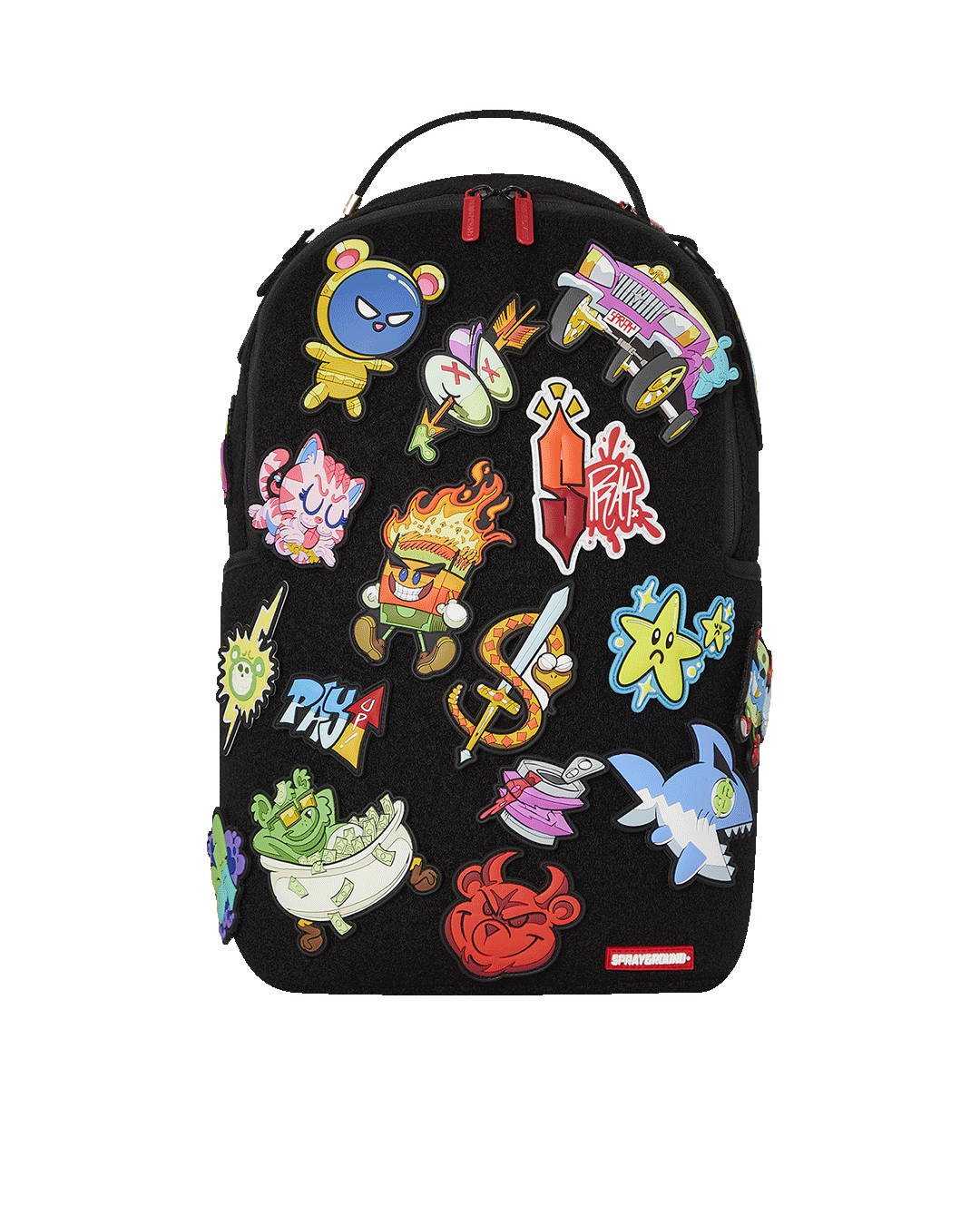 TRANCE PARTY PATCHES BACKPACK (23 VELCRO REMOVABLE PATCHES)