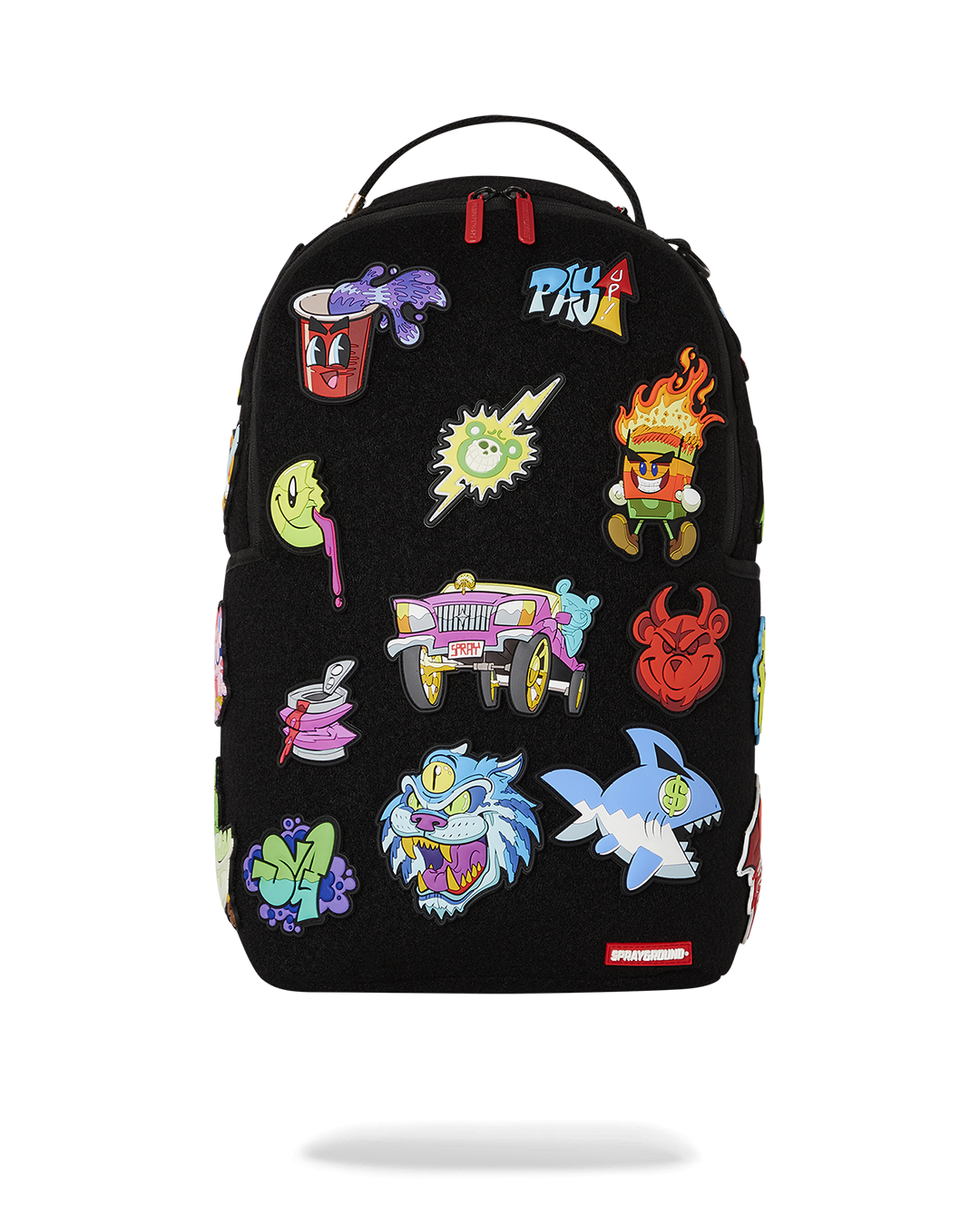 SPRAYGROUND® BACKPACK TRANCE PARTY PATCHES BACKPACK (23 VELCRO REMOVABLE PATCHES)