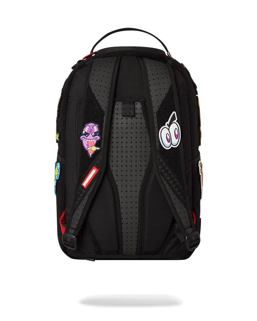 SPRAYGROUND® BACKPACK TRANCE PARTY PATCHES BACKPACK (23 VELCRO REMOVABLE PATCHES)