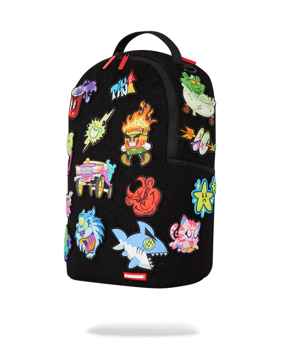 TRANCE PARTY PATCHES BACKPACK (23 VELCRO REMOVABLE PATCHES)