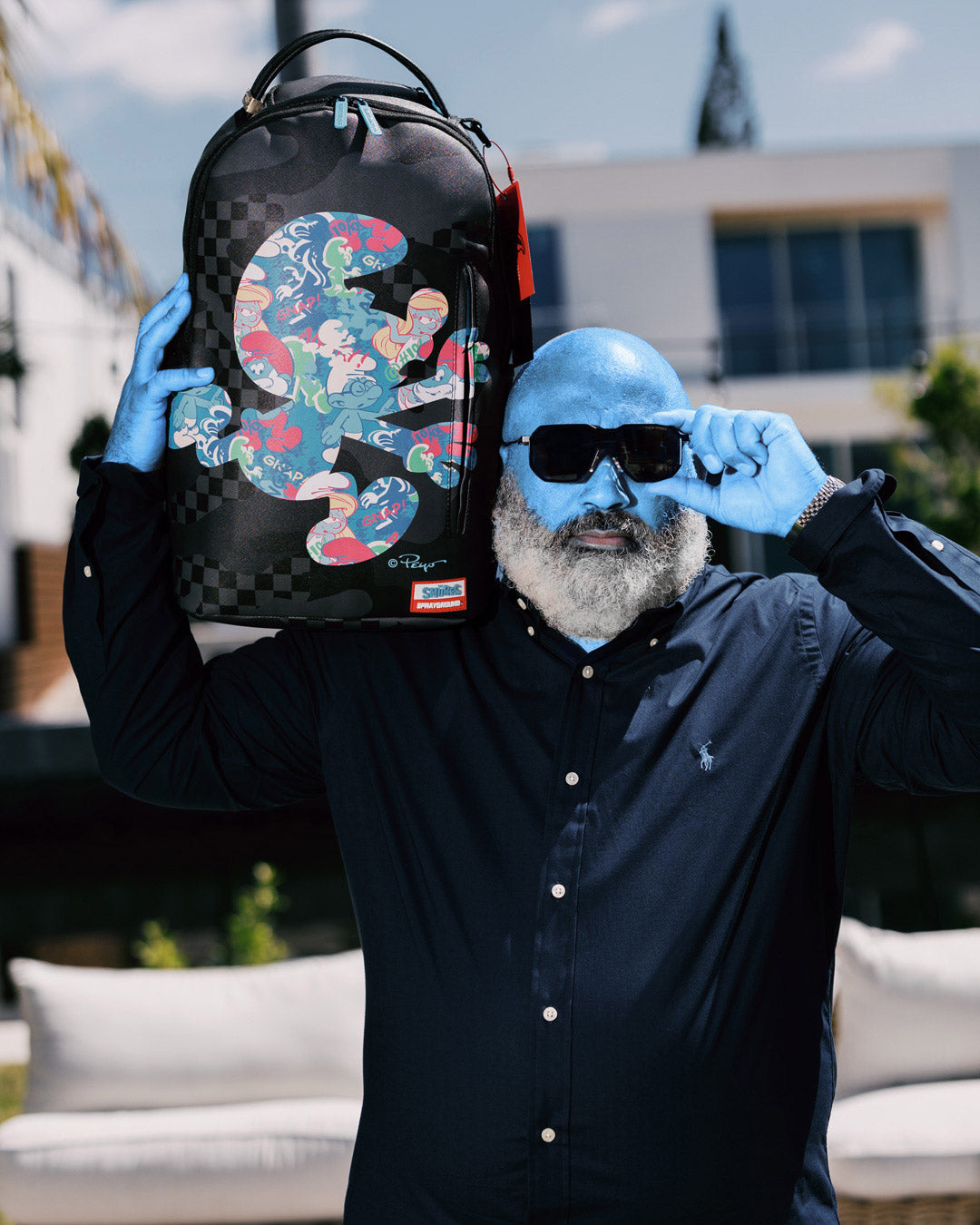 SPRAYGROUND® BACKPACK SMURF SILHOUETTE DLXSV BACKPACK