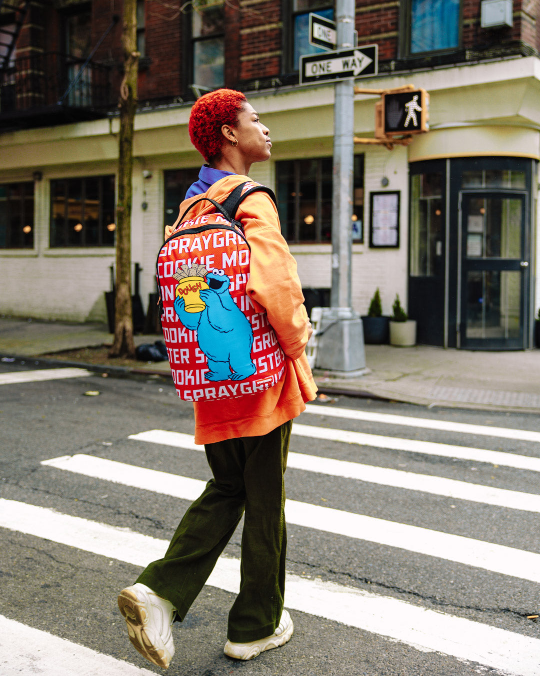 SPRAYGROUND® BACKPACK SESAME STREET COOKIE MONSTER SPRAYGROUND REPEAT DLXSR BACKPACK