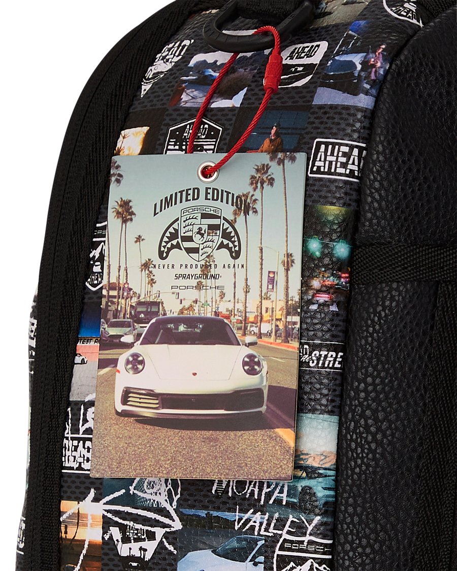 SPRAYGROUND® BACKPACK PORSCHE AHEAD COLLAB BACKPACK - LIMITED EDITION