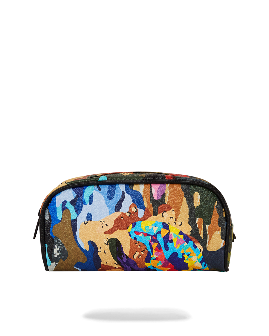 SPRAYGROUND® POUCH SLICED AND DICED CAMO POUCH