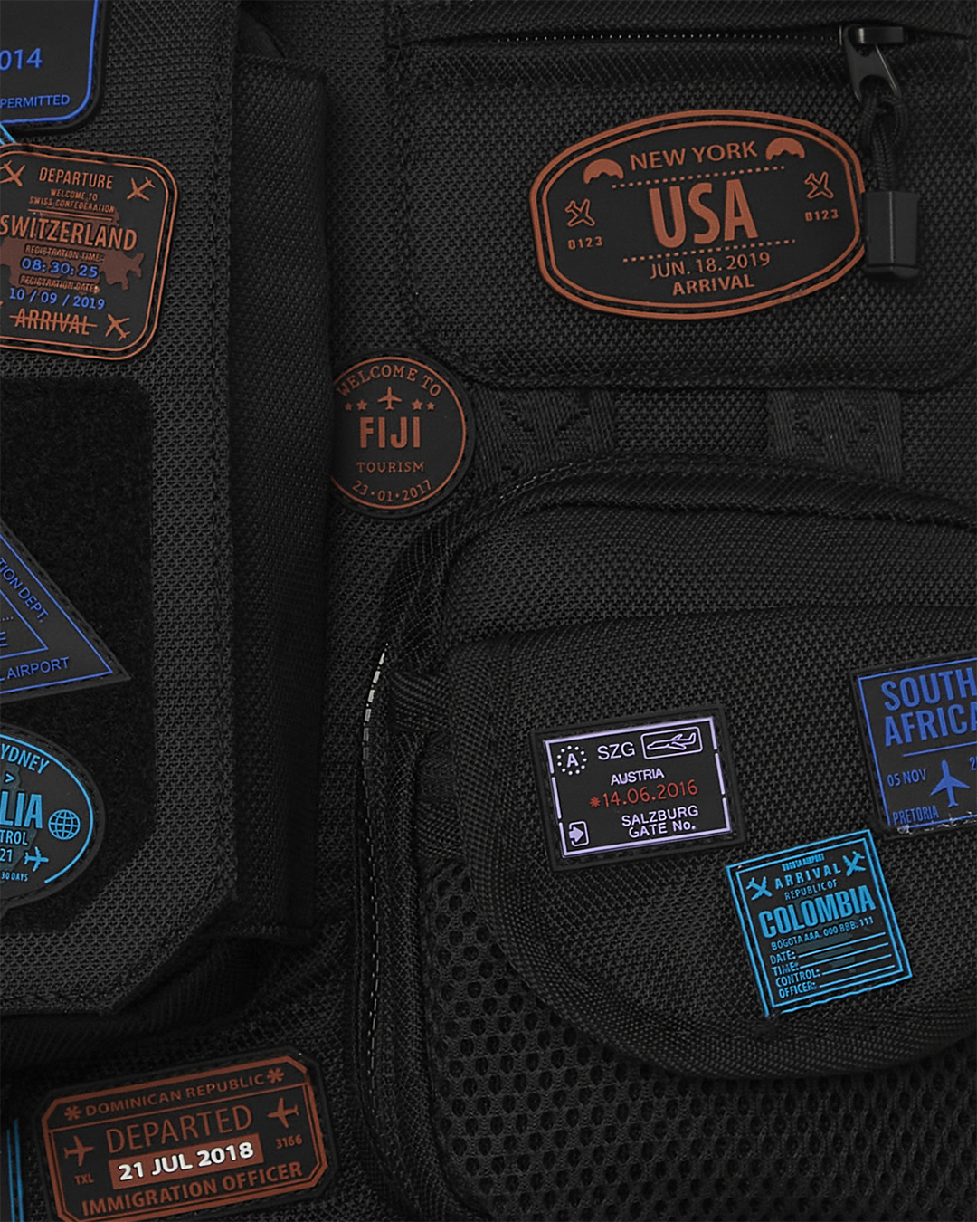 SPRAYGROUND® BACKPACK JAMES FIRST CLASS I GOT THESE STAMPS BACKPACK