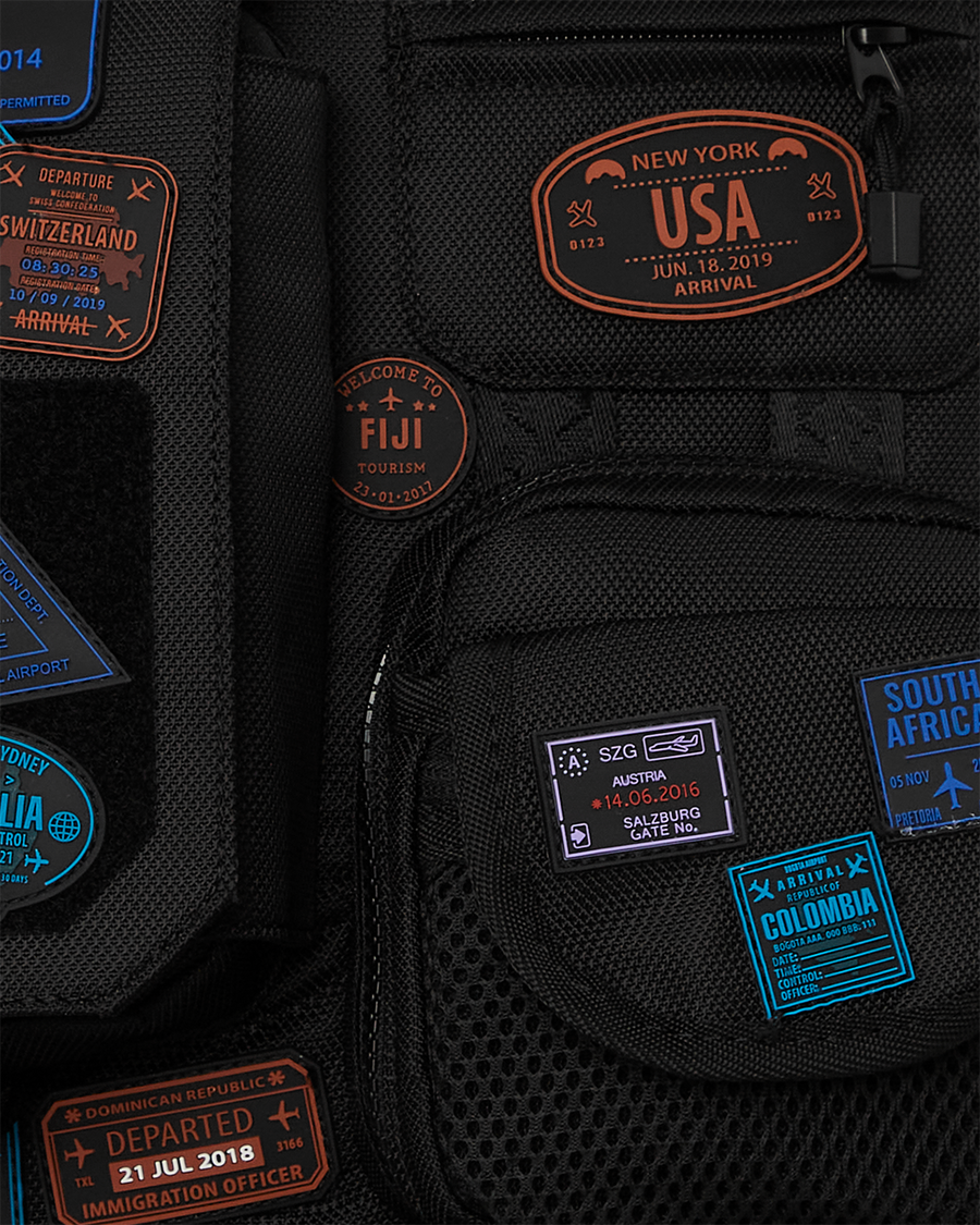 SPRAYGROUND® BACKPACK JAMES FIRST CLASS I GOT THESE STAMPS BACKPACK