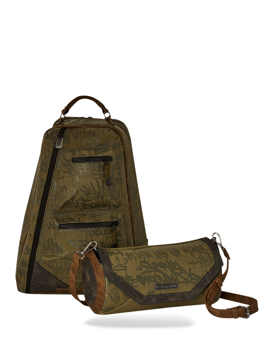 SPRAYGROUND® CROSSBODY DUNE FREMKIT BACKPACK + CROSSBODY (DESERT SAND)