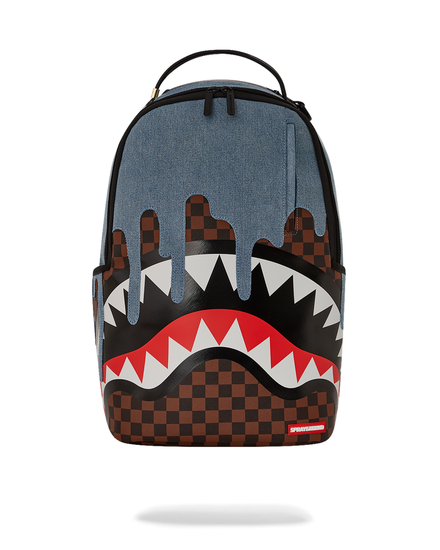 SPRAYGROUND® BACKPACK FABRIC HOUSE SHARK DRIP BACKPACK