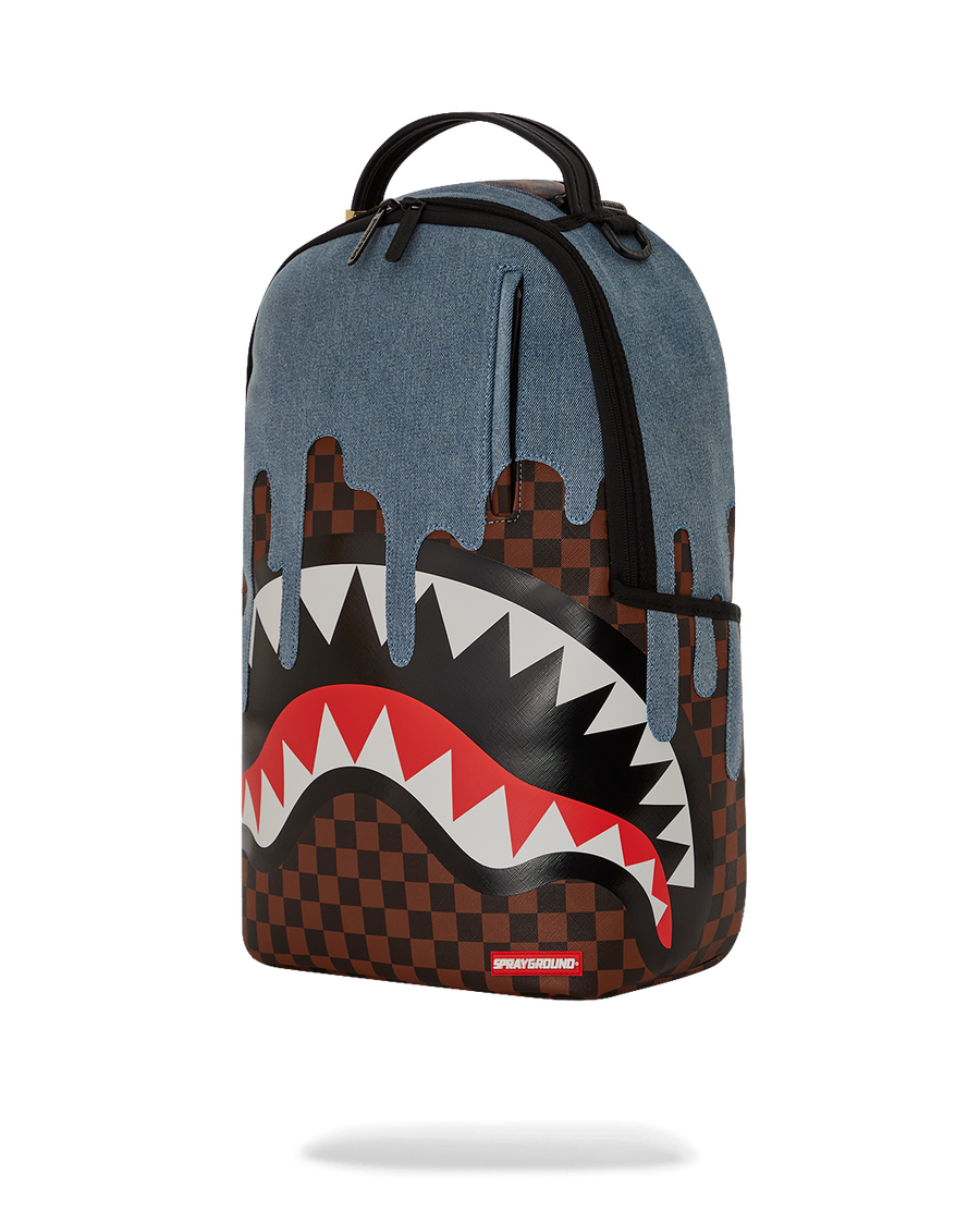 SPRAYGROUND® BACKPACK FABRIC HOUSE SHARK DRIP BACKPACK