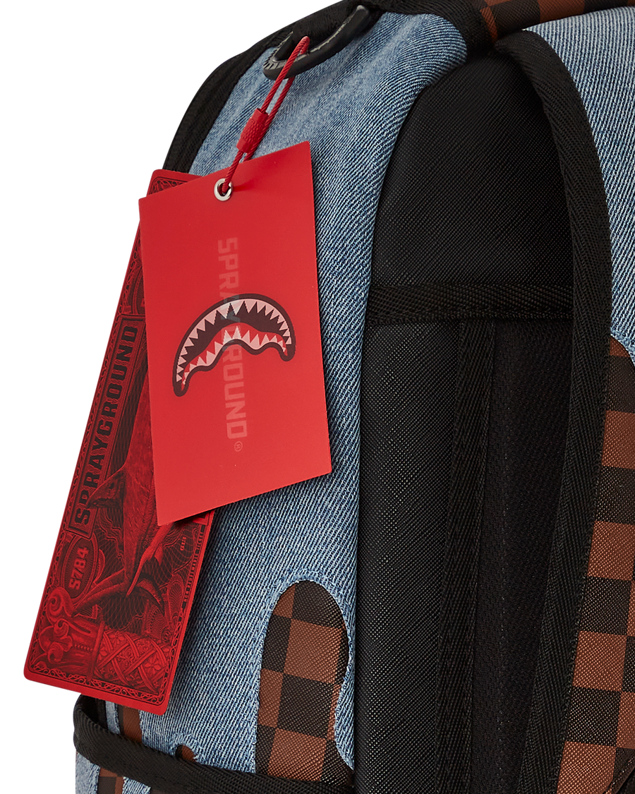 SPRAYGROUND® BACKPACK FABRIC HOUSE SHARK DRIP BACKPACK