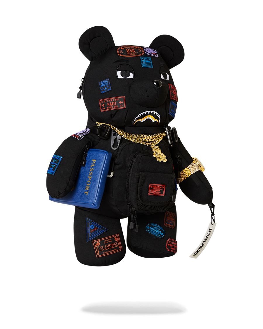 SPRAYGROUND® BACKPACK JAMES FIRST CLASS I GOT THESE STAMPS MONEYBEAR