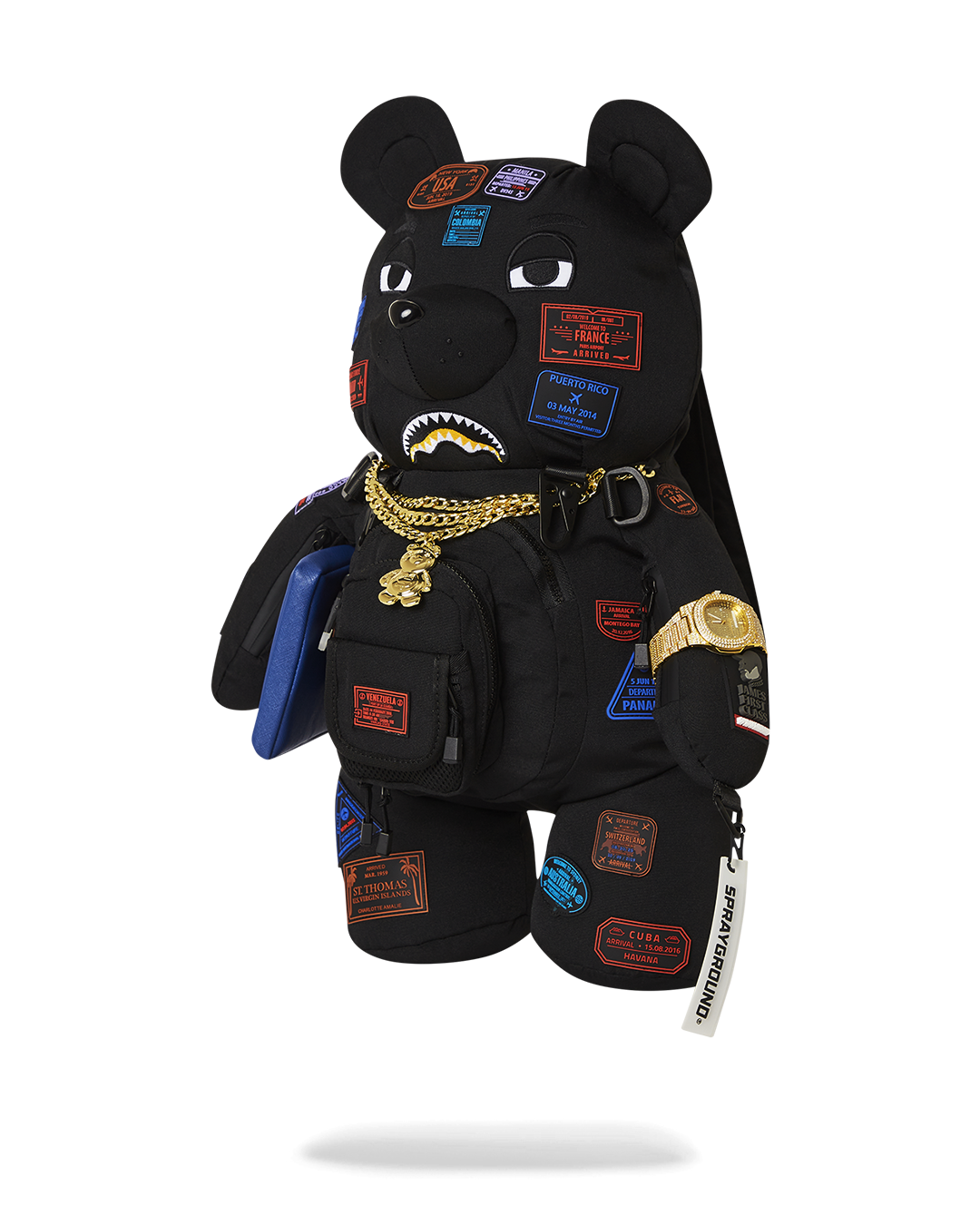 SPRAYGROUND® BACKPACK JAMES FIRST CLASS I GOT THESE STAMPS MONEYBEAR