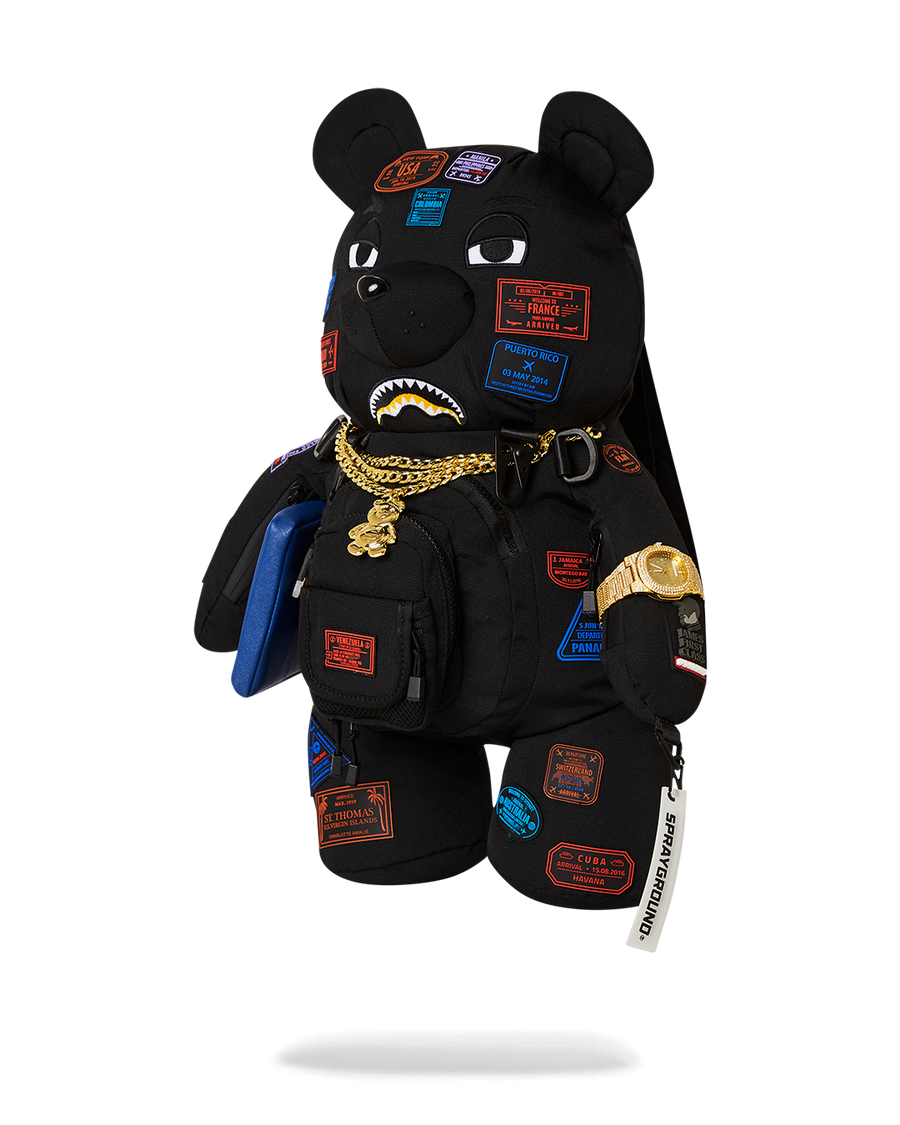 SPRAYGROUND® BACKPACK JAMES FIRST CLASS I GOT THESE STAMPS MONEYBEAR