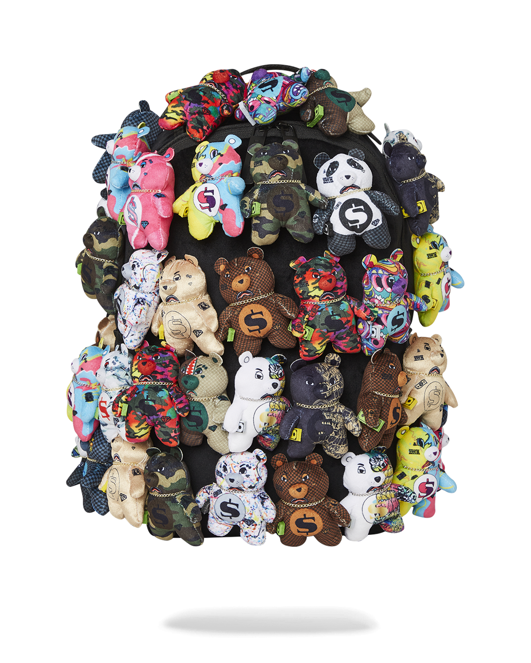 SPRAYGROUND® BACKPACK PACK OF BEARS REAL PLUSH BEARS RUNWAY PIECE BACKPACK - SUPER EXCLUSIVE