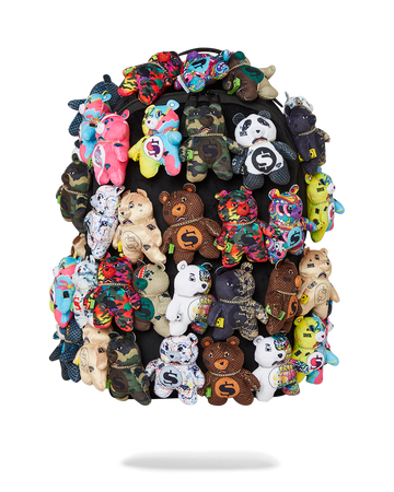 SPRAYGROUND® BACKPACK PACK OF BEARS REAL PLUSH BEARS RUNWAY PIECE BACKPACK - SUPER EXCLUSIVE