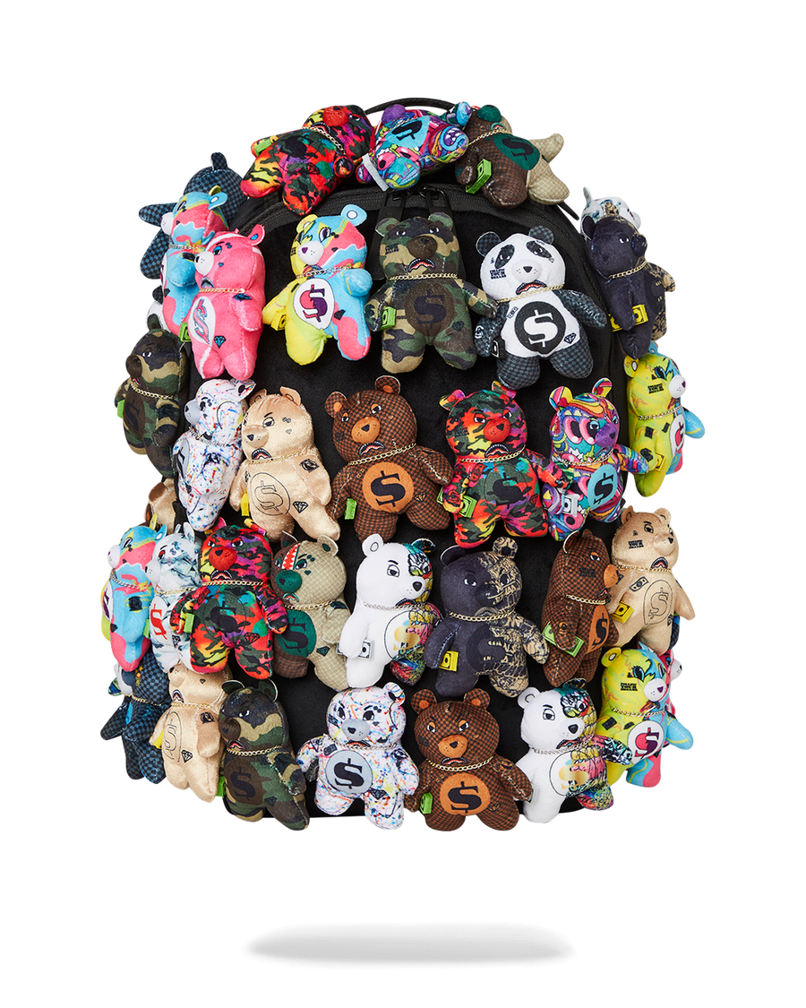 SPRAYGROUND® BACKPACK PACK OF BEARS REAL PLUSH BEARS RUNWAY PIECE BACKPACK - SUPER EXCLUSIVE