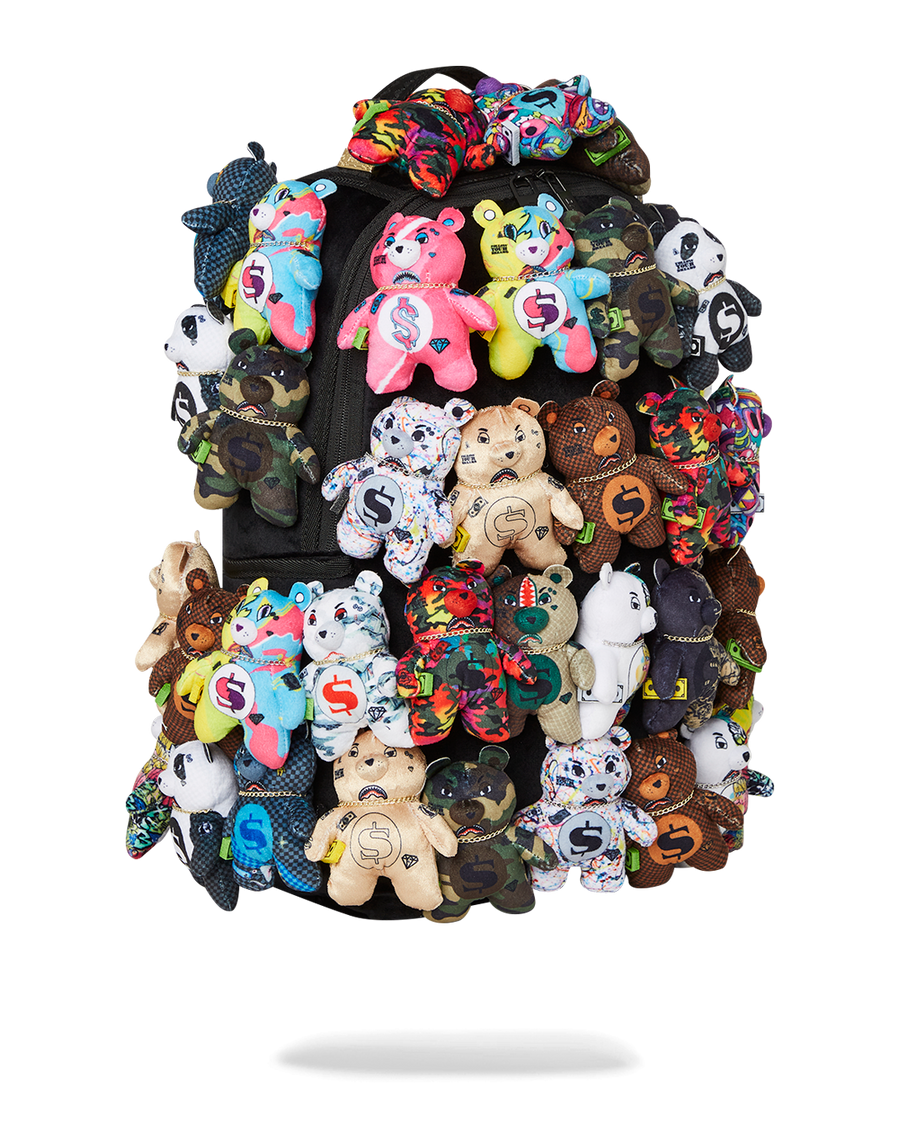 SPRAYGROUND® BACKPACK PACK OF BEARS REAL PLUSH BEARS RUNWAY PIECE BACKPACK - SUPER EXCLUSIVE